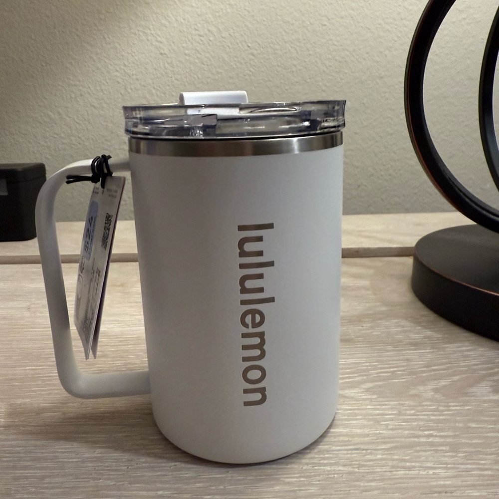 Lululemon White Travel Mug - Picture 1 of 5